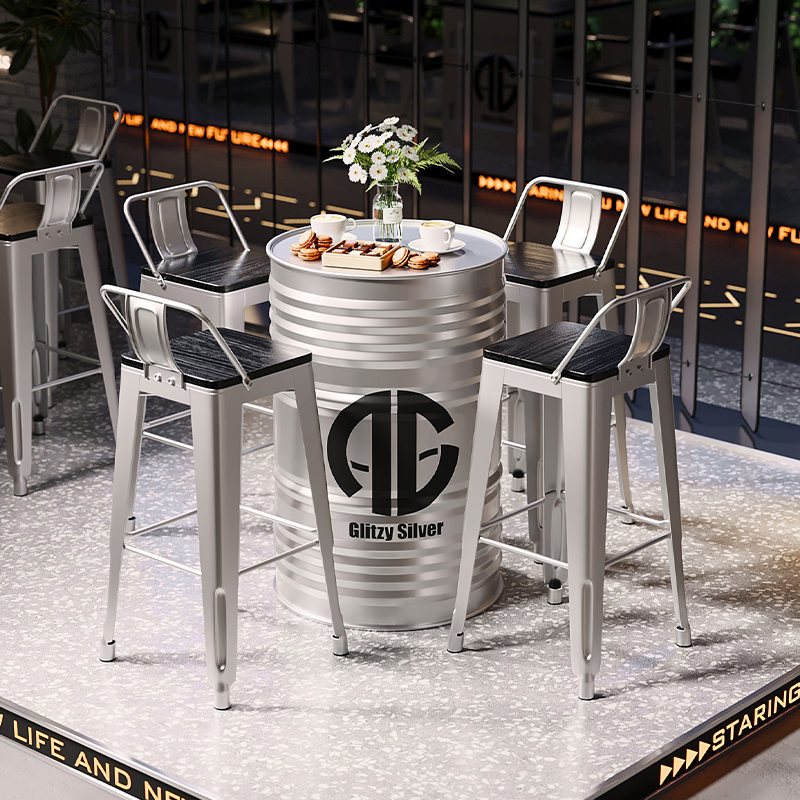 Home Bar Stools - ‌Industrial Bar Table | Metal Stool