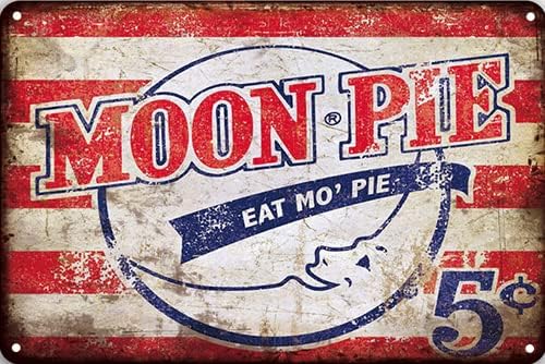 Home Bar Lounge - CN-Tin Sign Food Moonpie Eat Delicious