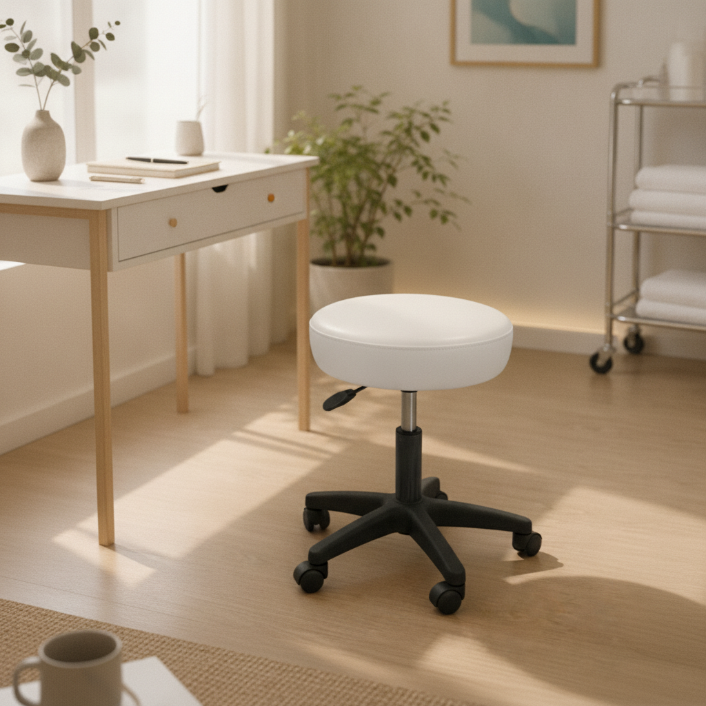 Home Bar Stools - Height Adjustable Swivel Stool Padded Seat