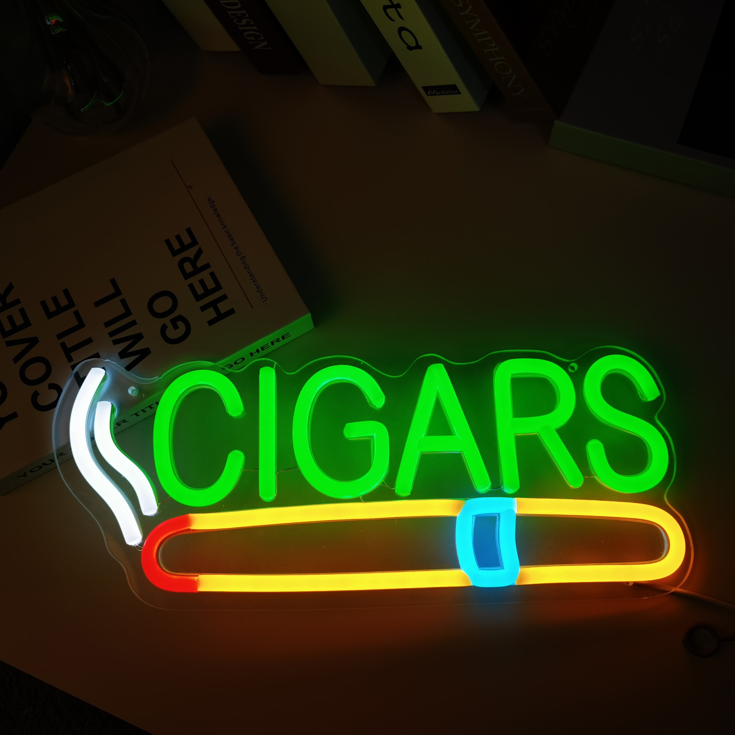 Home Bar Lounge - Cigar Shop Neon Sign, For Home