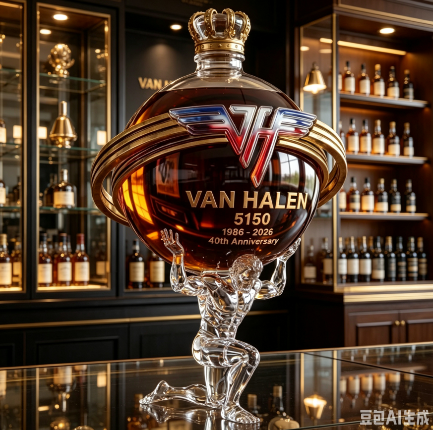 Decanter Globe Set - Van Halen 5150 40th Anniversary Globe