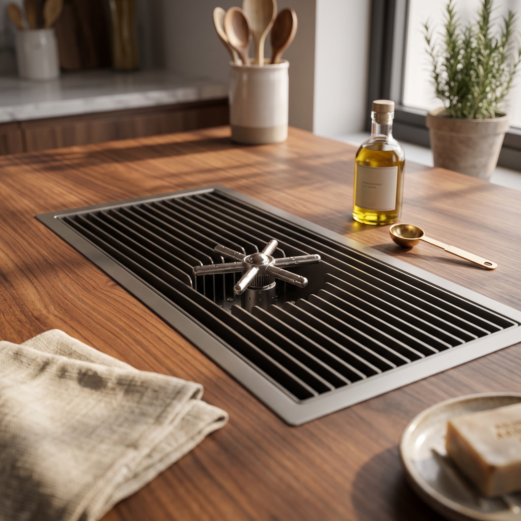 Home Barista - Flat Coffee Drainage Tray Built-in Rinser