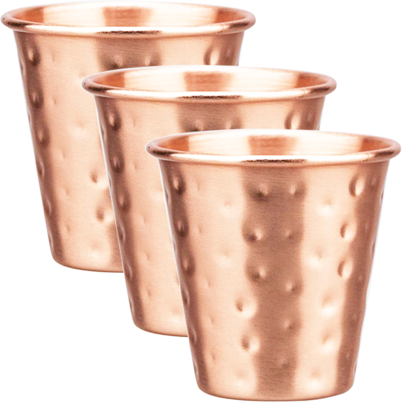 Mule Copper Mug - 3Pcs New 60ml 100% Copper Cups