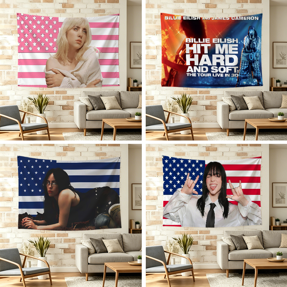 Home Bar Word - Hot Singer B-B-billies-es flag For Outdoor