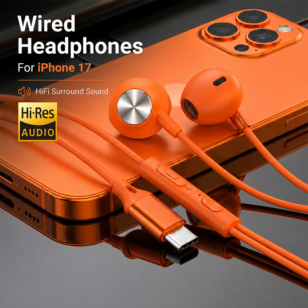 Home Bar Iphone - USB Type C Wired Headphones For