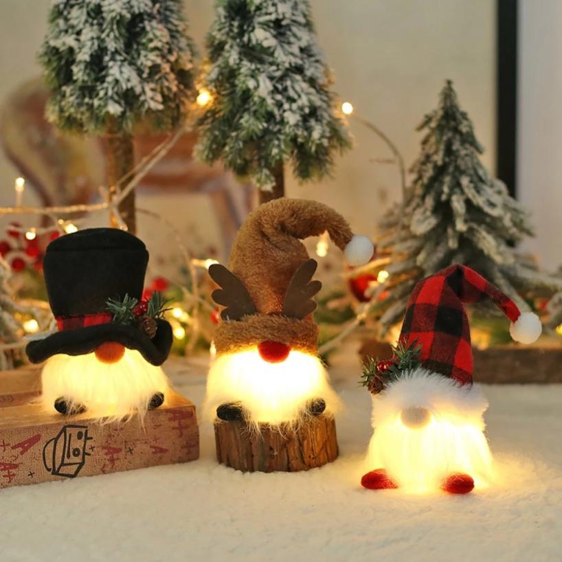 Home Bargains - 1 Pcs Christmas LED Doll Pendant