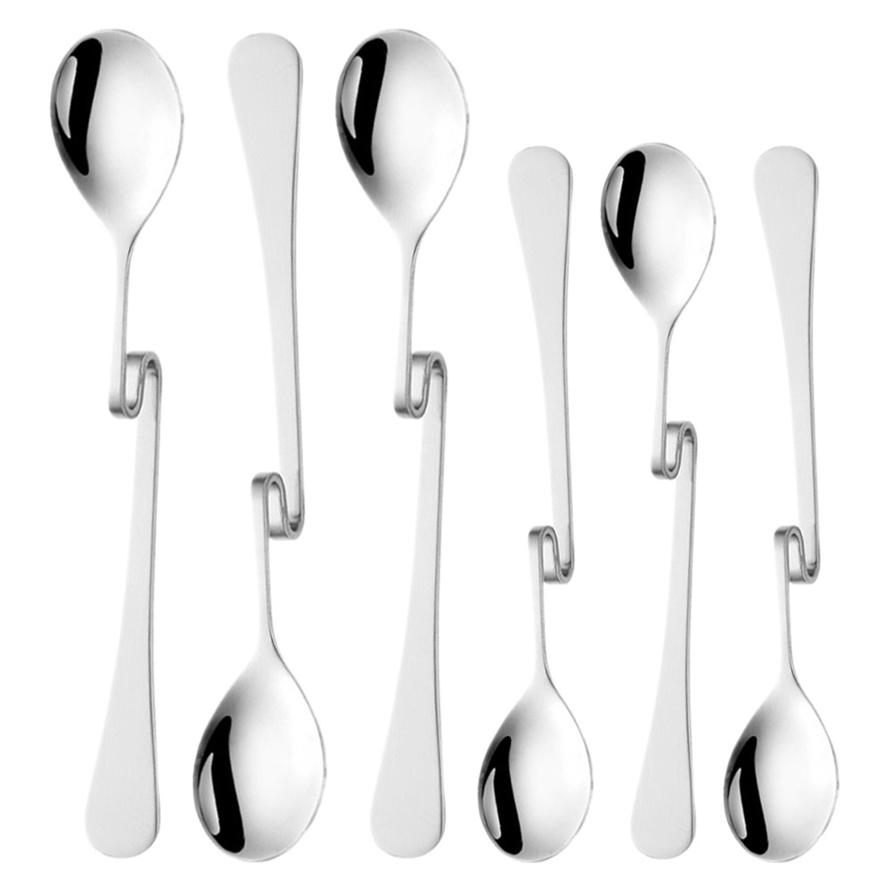 Bar Spoon Twisted - 6Pcs Stainless Steel S Shape Hanging