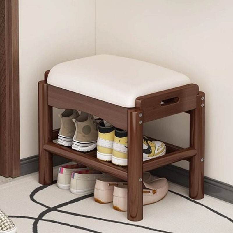 Home Bar Lounge - Modern Wood Foot Stool Shoe Storage