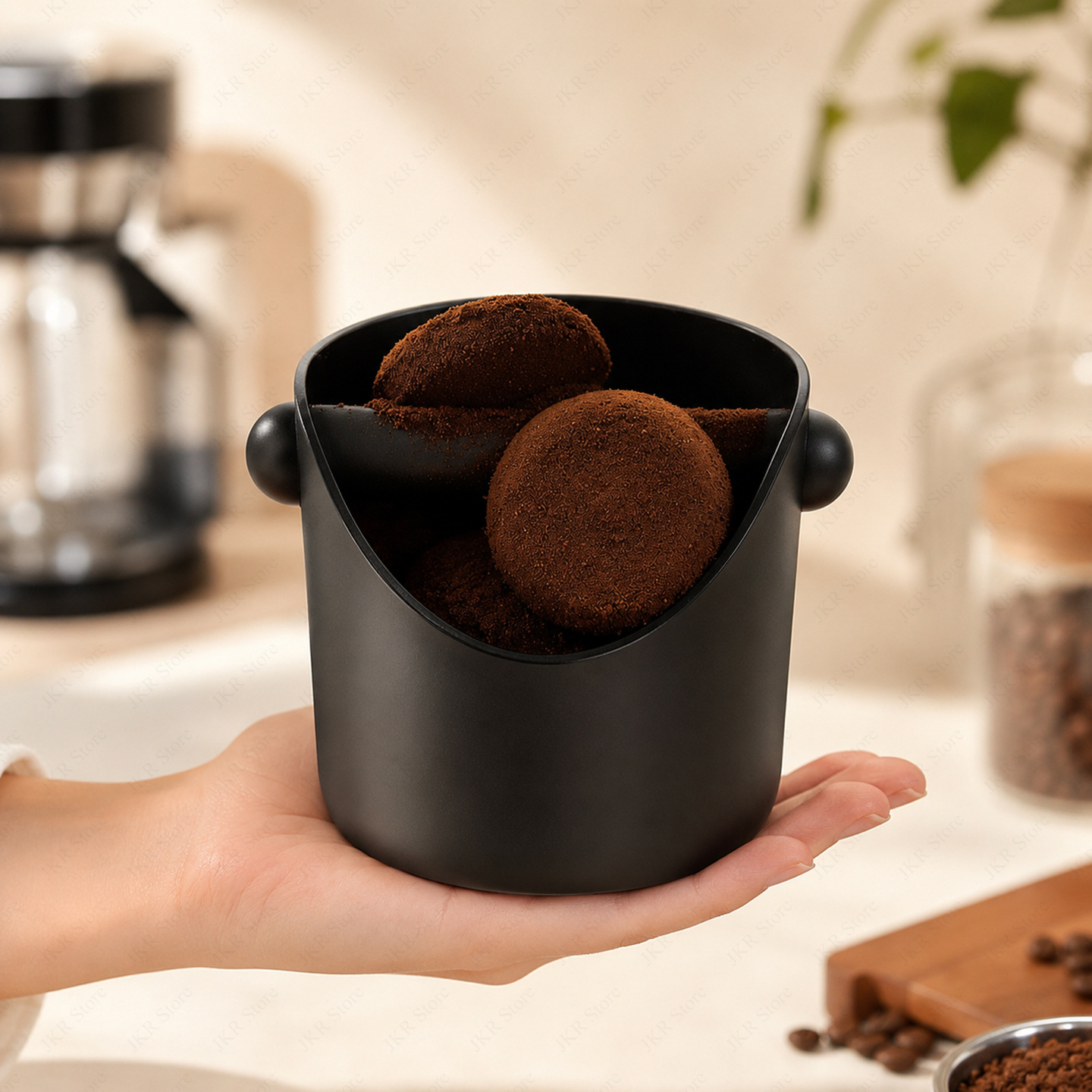 Home Bar And Counter - Barista Coffee Knock Box Compact Espresso