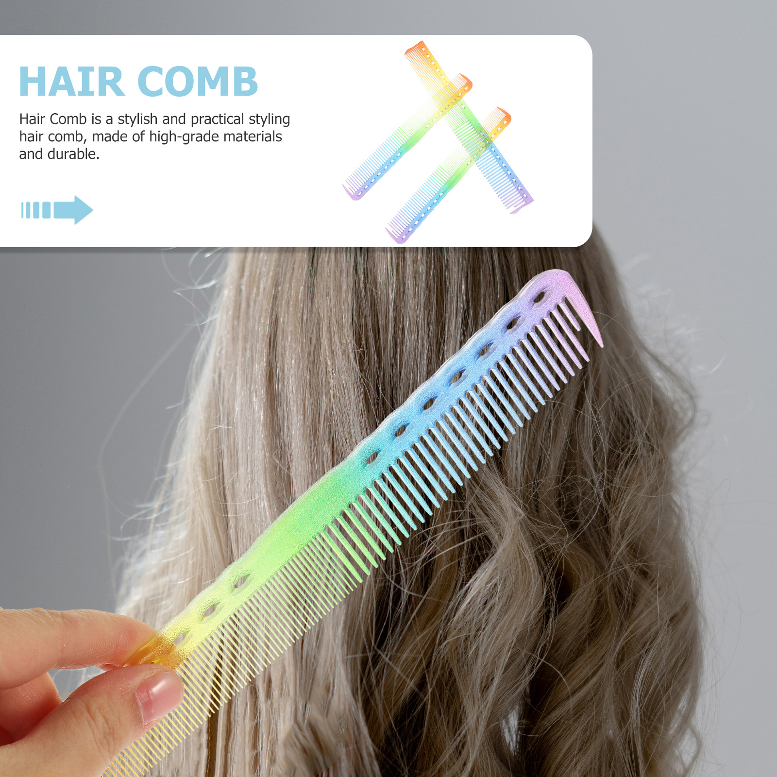Home Barber - 3Pcs Barber Shop Comb Set Heavy