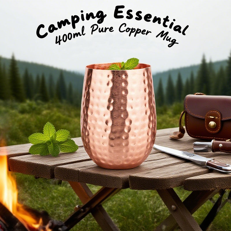 Mule Copper Mug - 100% Copper Moscow Mule Mug Durable