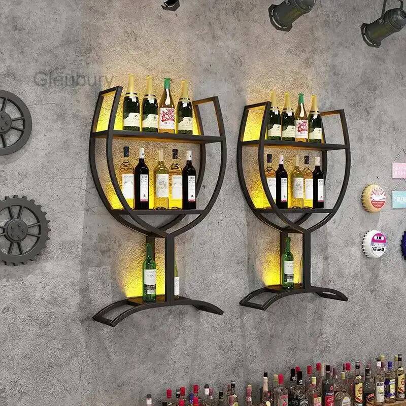 Home Bar And Cabinet - Trendy Showcase Space Nordic Modern Creative