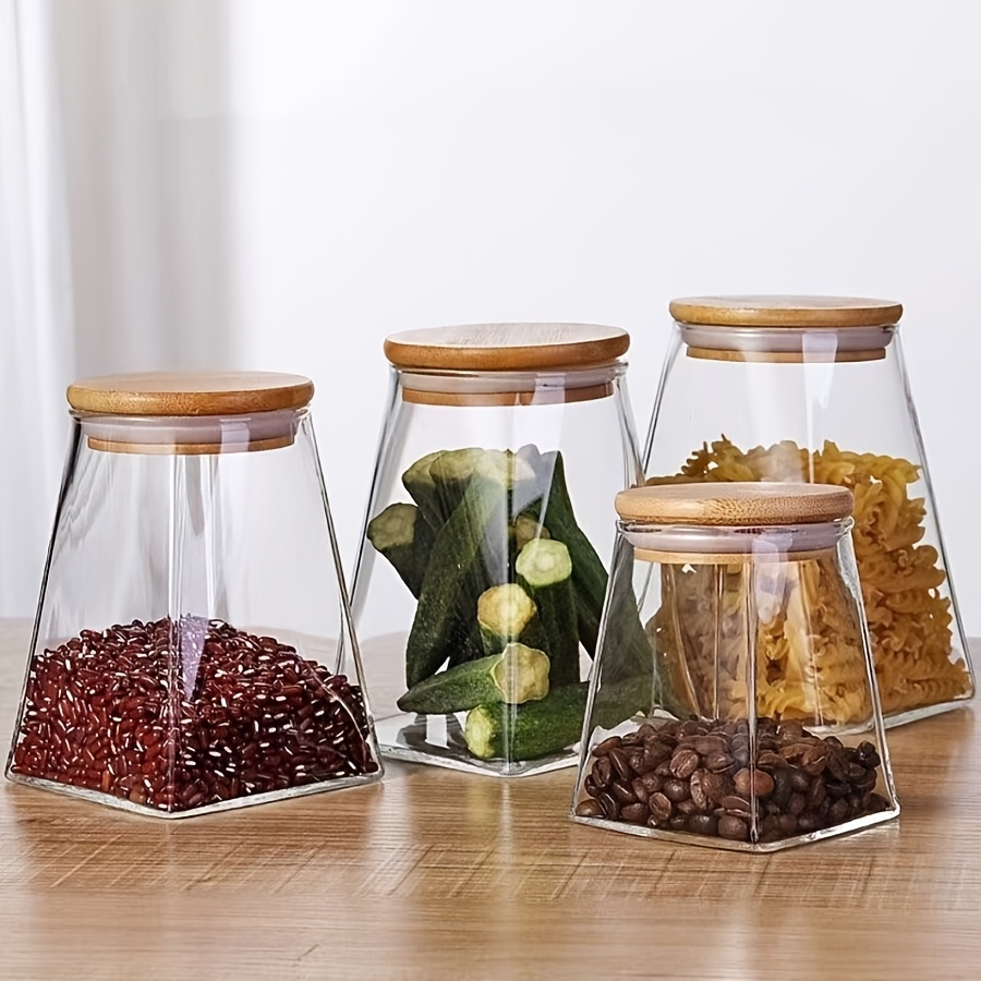 Highball Glass Set - 4pcs Glass Storage Jar Set High