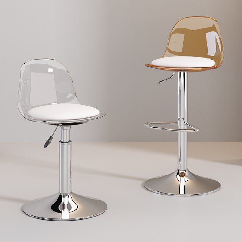 Home Bar Lounge - Acrylic Transparent Stool Height-Adjustable Bar Chair