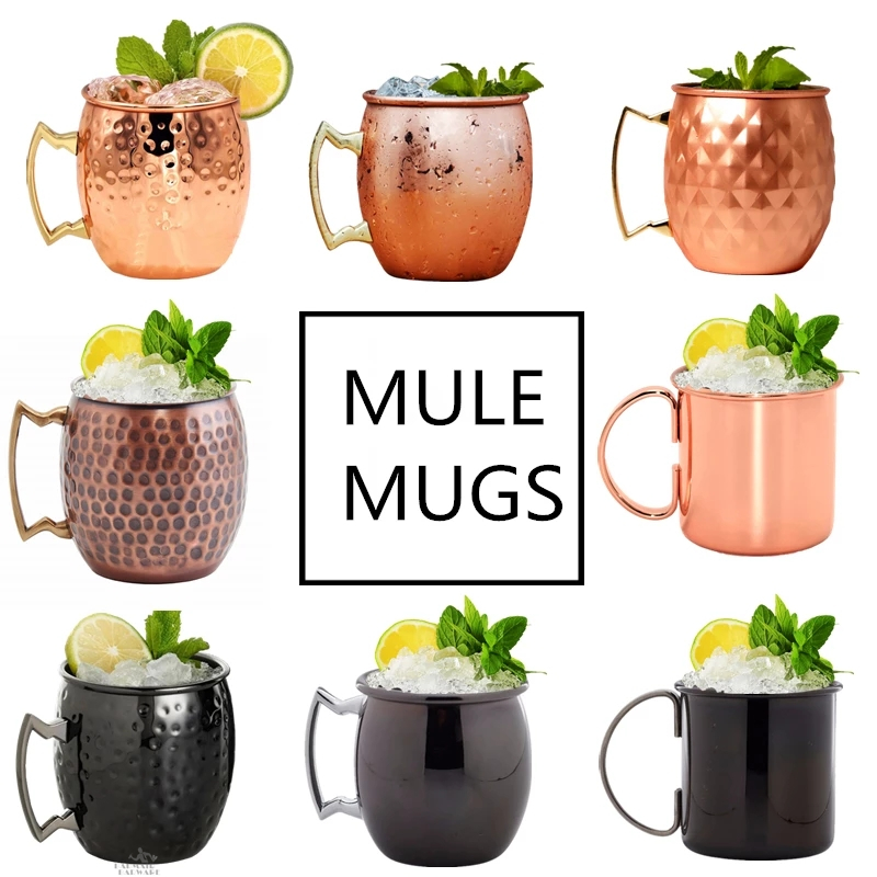 Mule Copper Mug - 1pcs 550ml Moscow Mule Copper Mugs