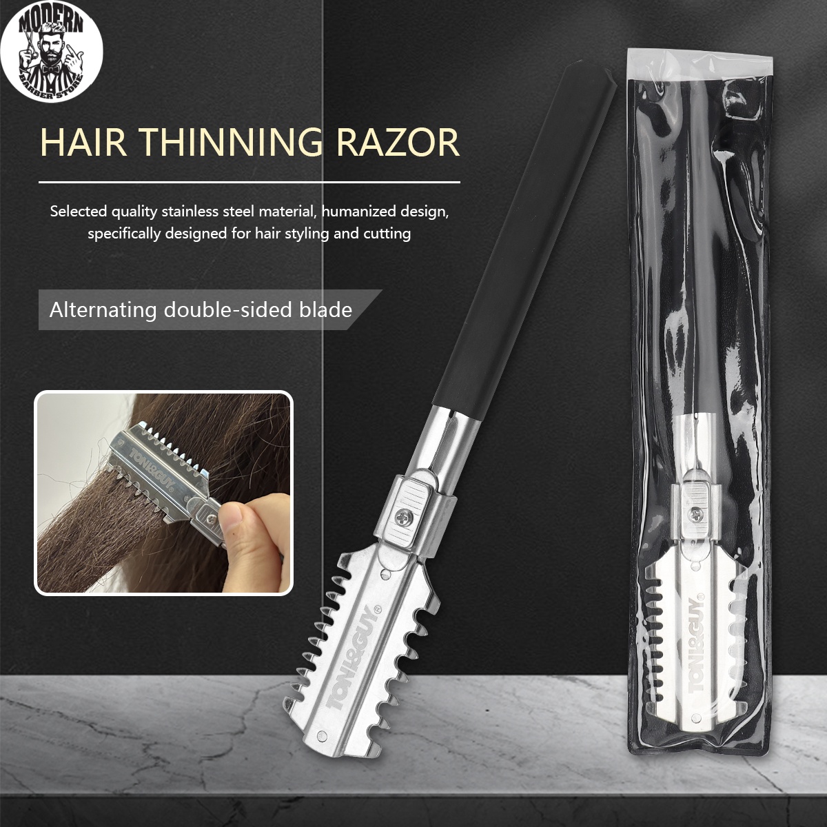 Home Barbershop - Salon Double-Edge Shaving Haircut Razor Knife