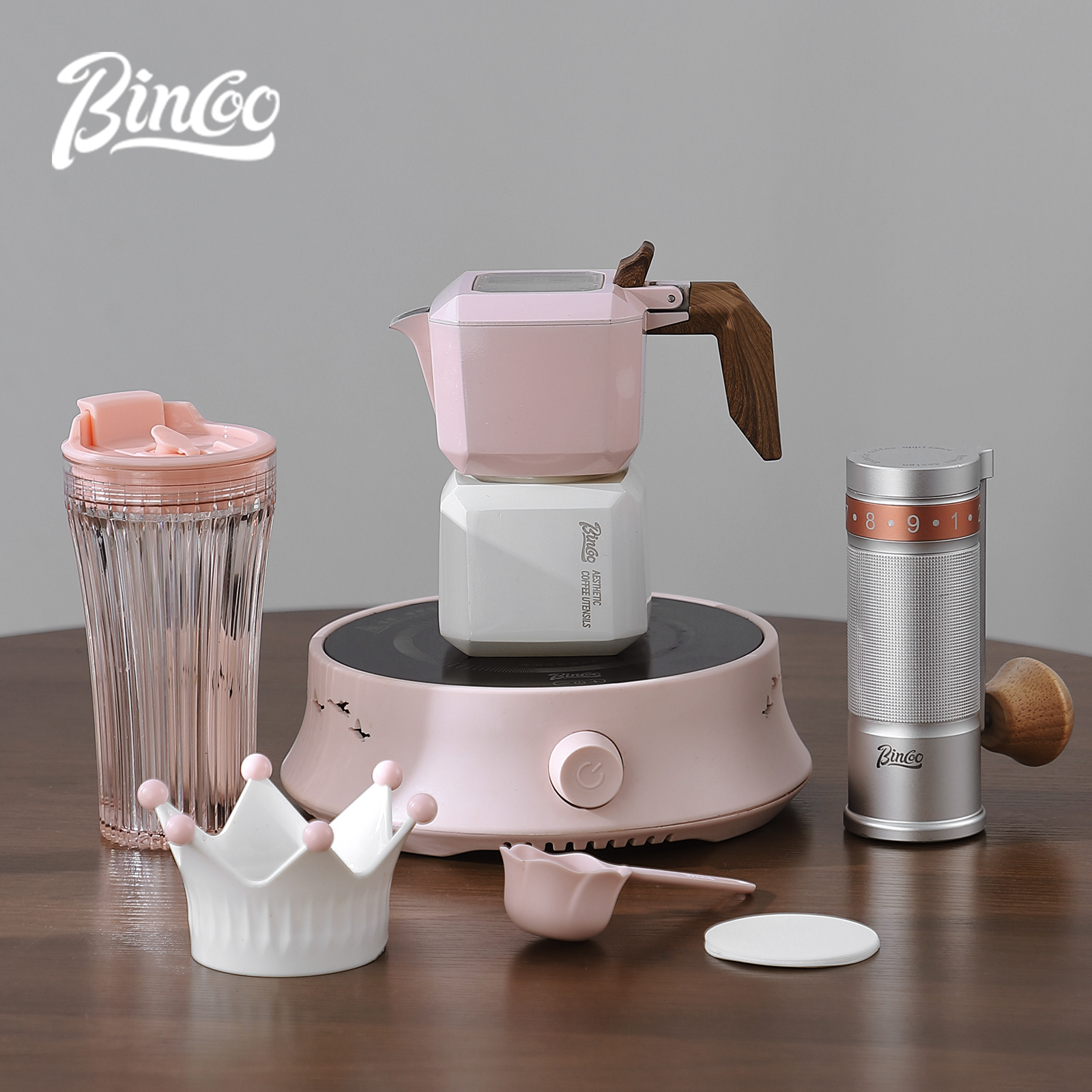 Home Barista - BINCOO Dual Valve Moka Pot Square
