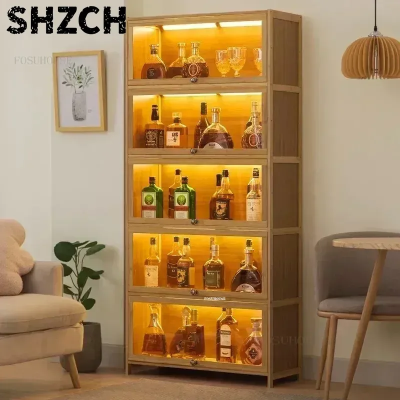 Home Bar And Cabinet - Nordic Bar Restaurant Multi-storey Locker Acrylic