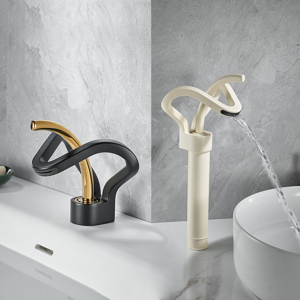 Home Bar Sink - Black Gold Basin Faucet Bathroom Washbasin