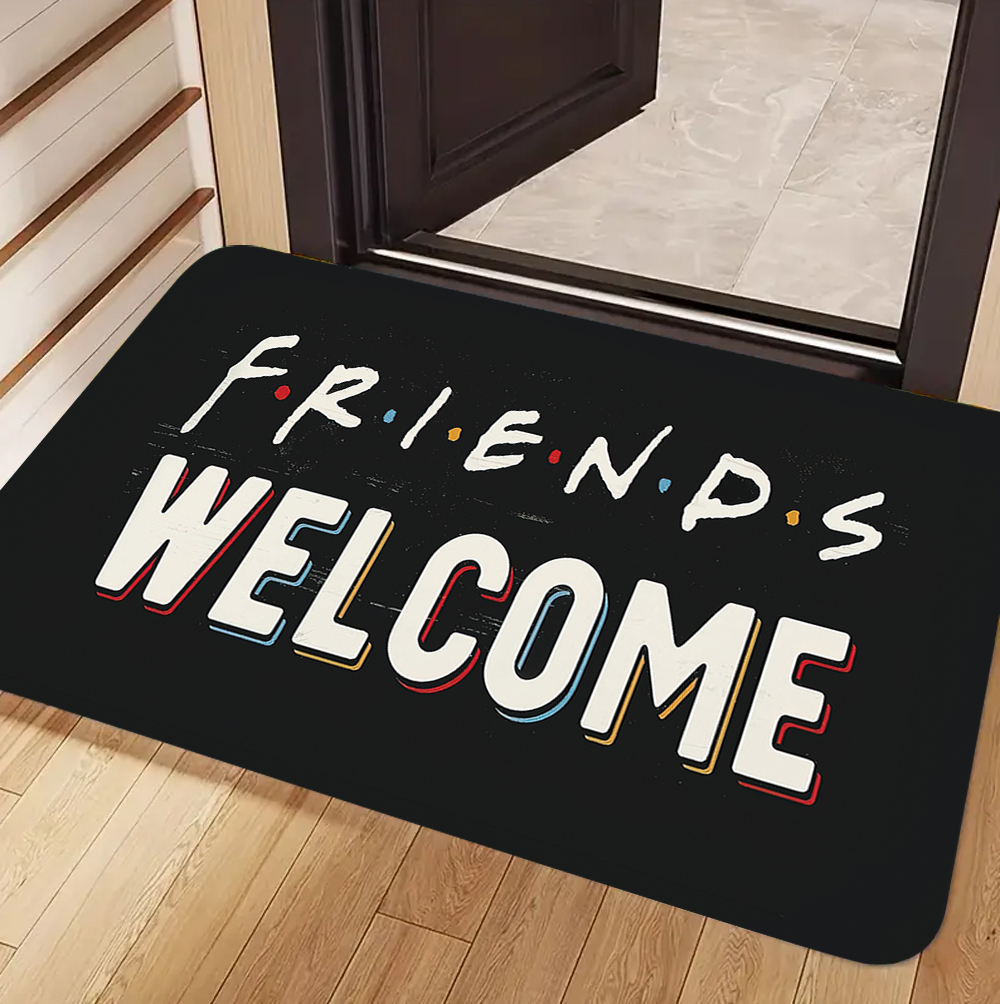 Home Bar Word - Welcome & Friends Theme Carpet Mat