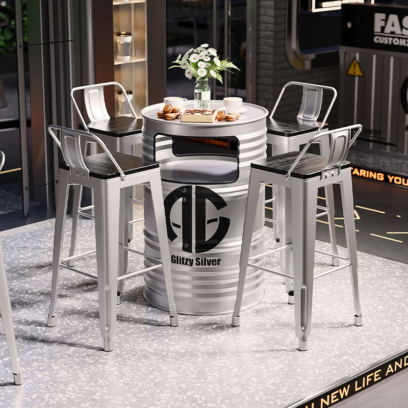 ‌Industrial Bar Table | Metal  - Home Bar Stools recension och pris