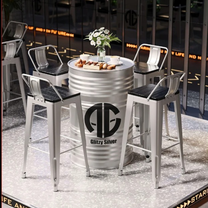 ‌Industrial Bar Table | Metal  - Home Bar Stools recension och pris