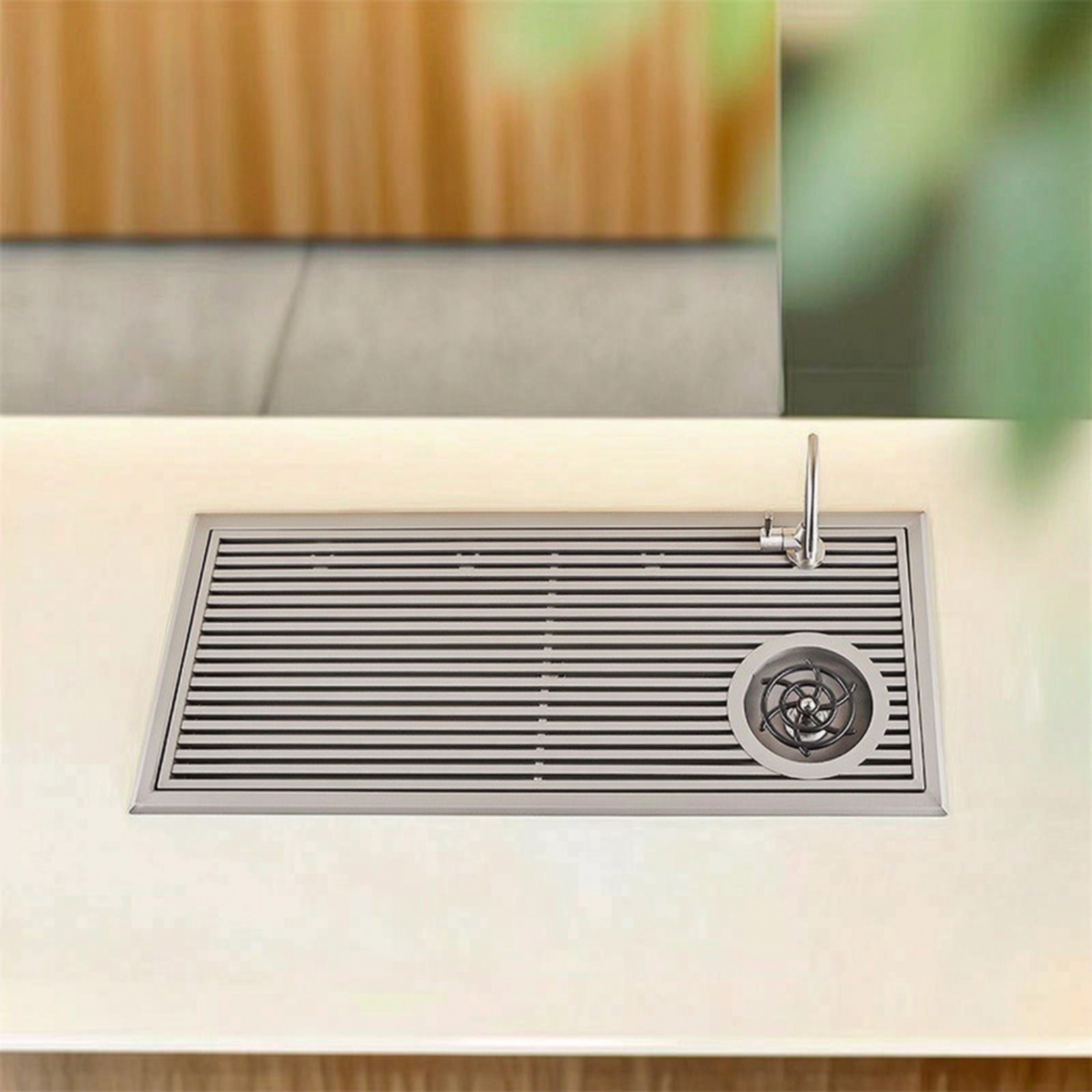 Modern Inset Tea Tray with Dra - Home Bar And Counter recension och pris