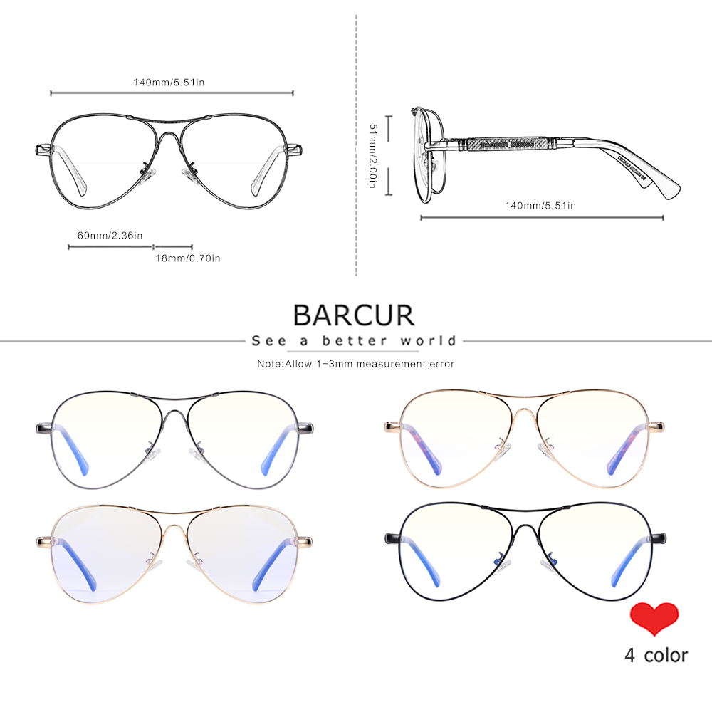 BARCUR Anti Blue Light Blockin - Old Fashioned Glass recension och pris
