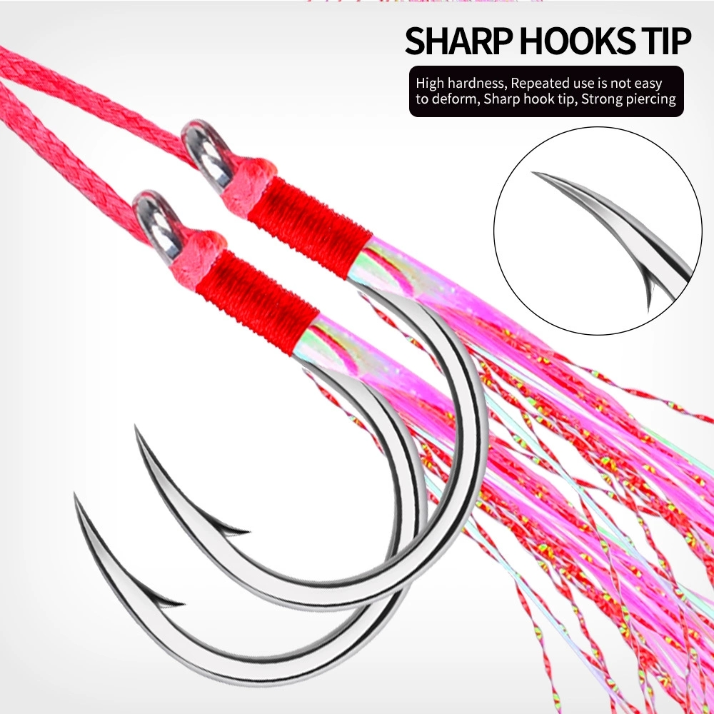5Pairs Double Barbed Assist Ho - Jigger Double Sided recension och pris