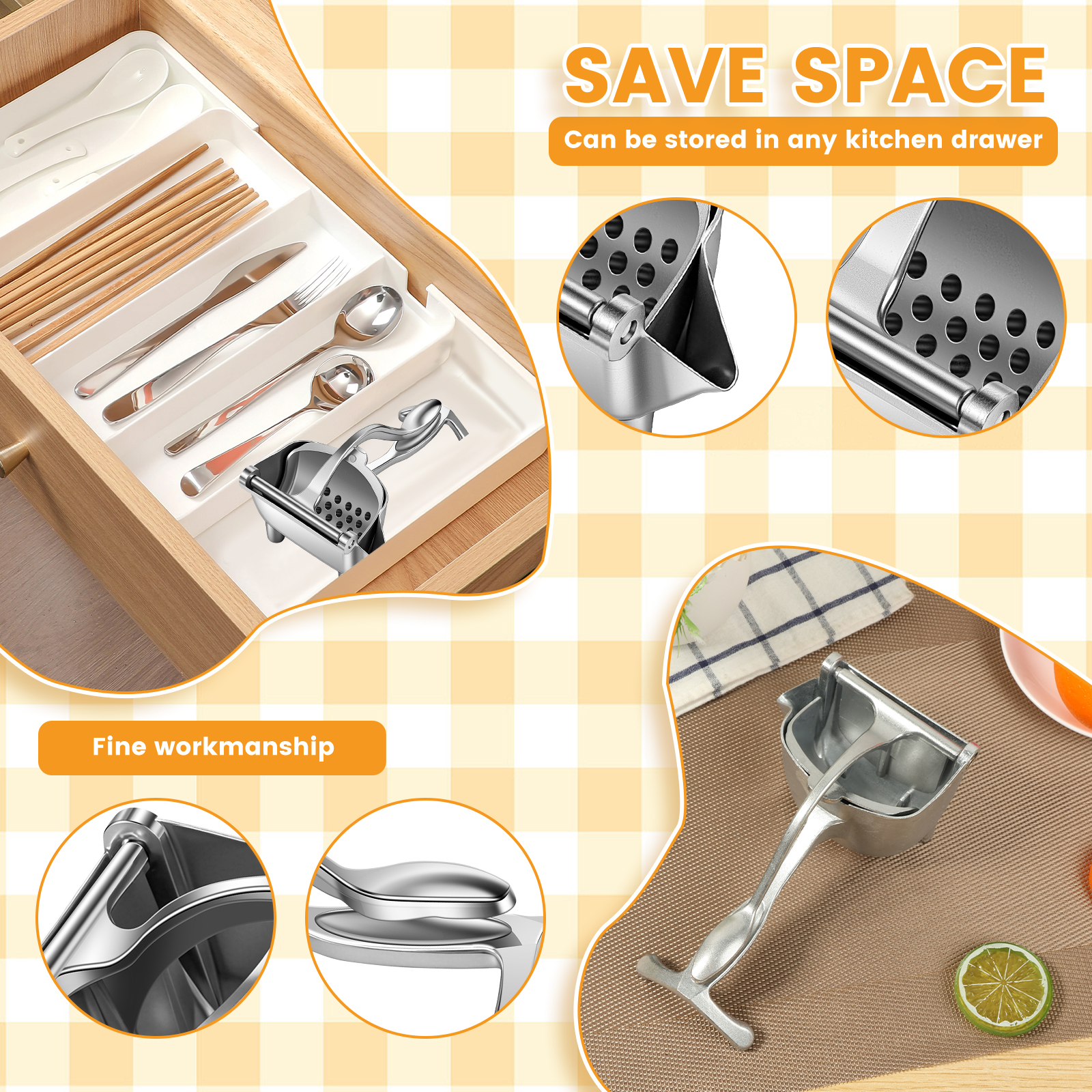 4/2pc Lemon Squeezer Hand Pres - Citrus Juicer Bar recension och pris