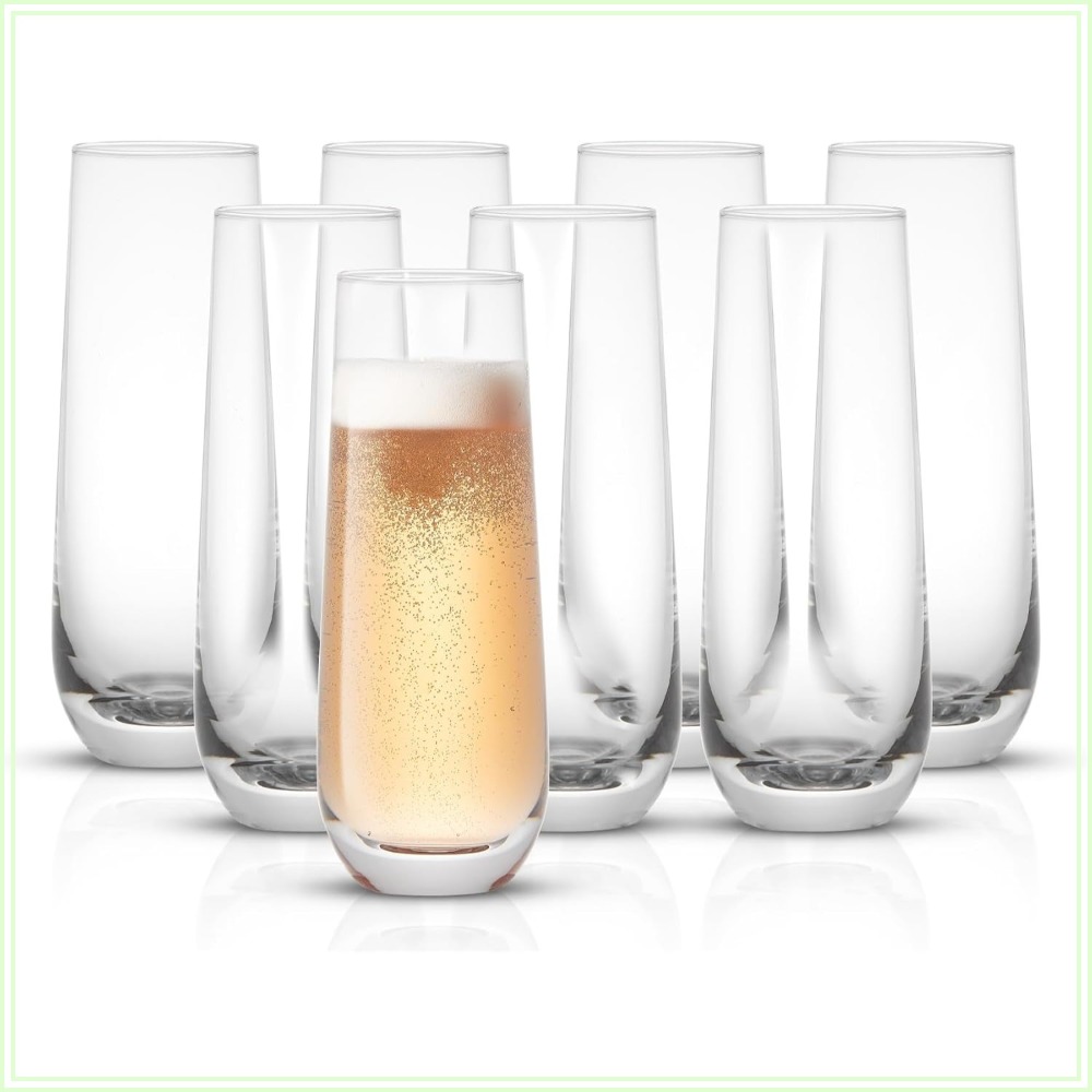 Stemless Champagne Flutes Set  - Highball Glass Set recension och pris