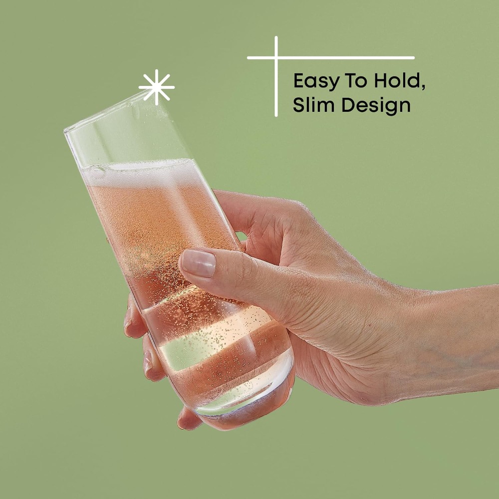 Stemless Champagne Flutes Set  - Highball Glass Set recension och pris