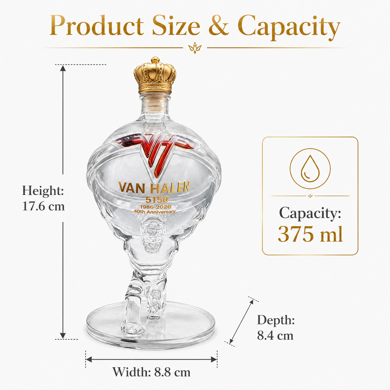 Van Halen 5150 40th Anniversar - Decanter Globe Set recension och pris