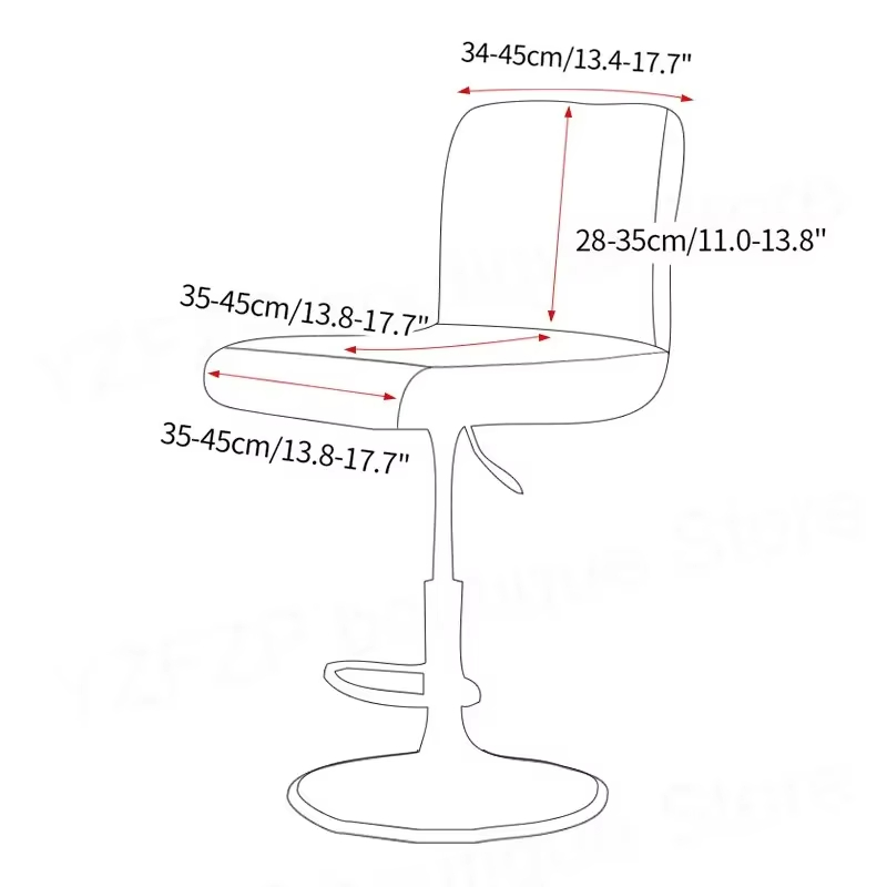 Jacquard Bar Stool Chair Cover - Home Bar Lounge recension och pris