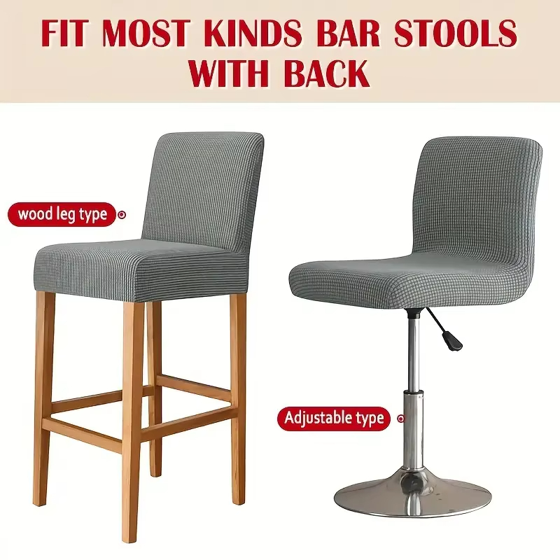 Jacquard Bar Stool Chair Cover - Home Bar Lounge recension och pris