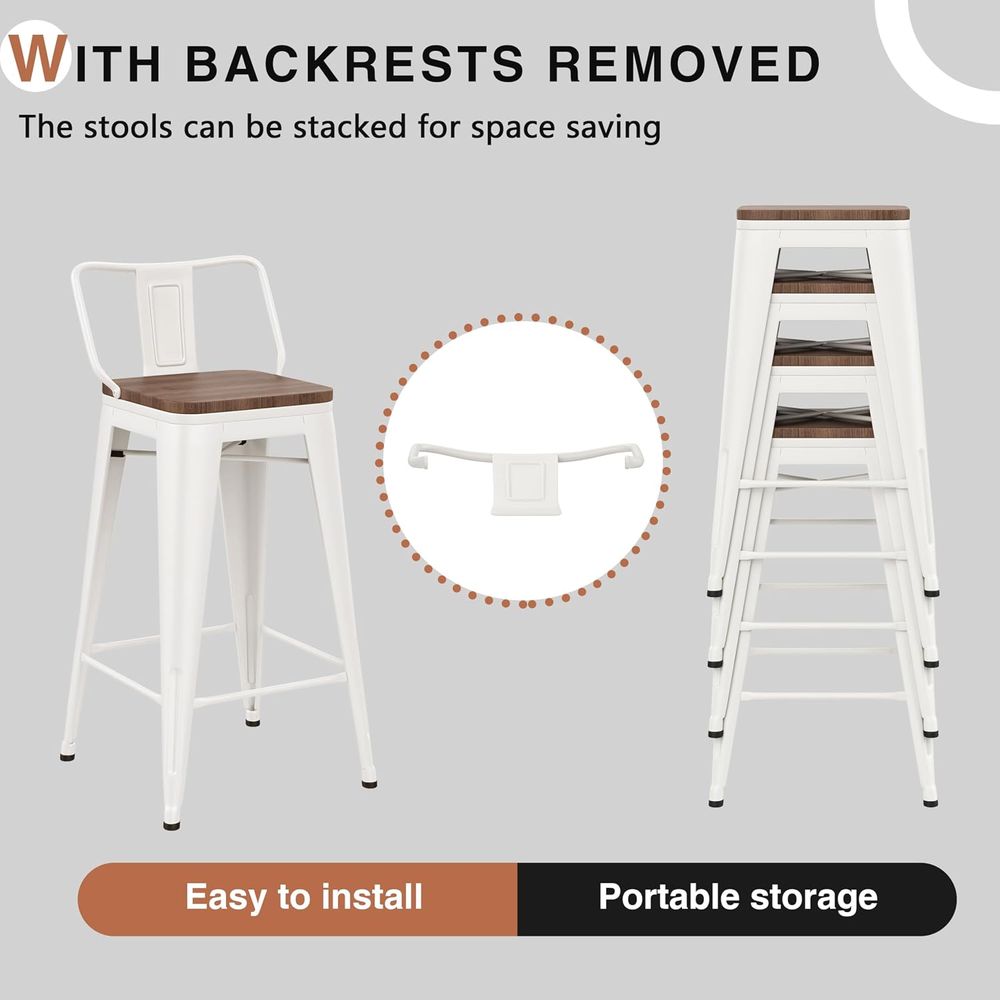26 Inch Bar Stools Set o 4 Ind - Home Bar And Counter recension och pris