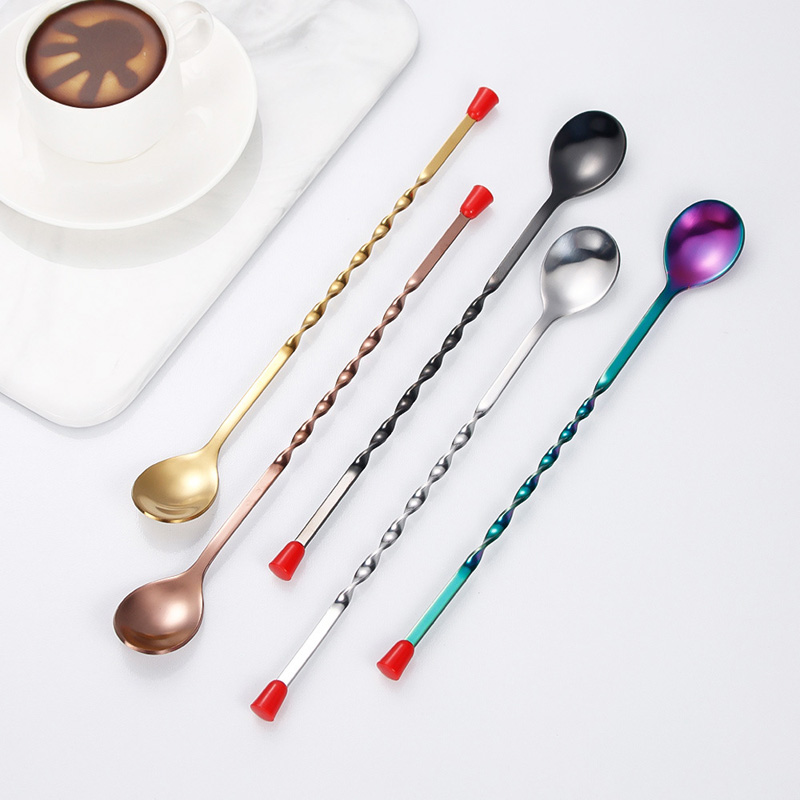 100Pcs/Lot Stainless Steel Twi - Bar Spoon Twisted recension och pris