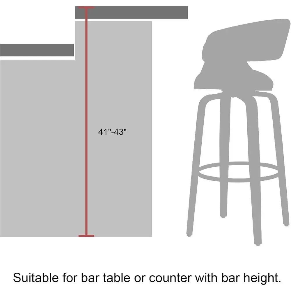 Set of 2 Gray Fabric Swivel Ba - Home Bar Stools recension och pris