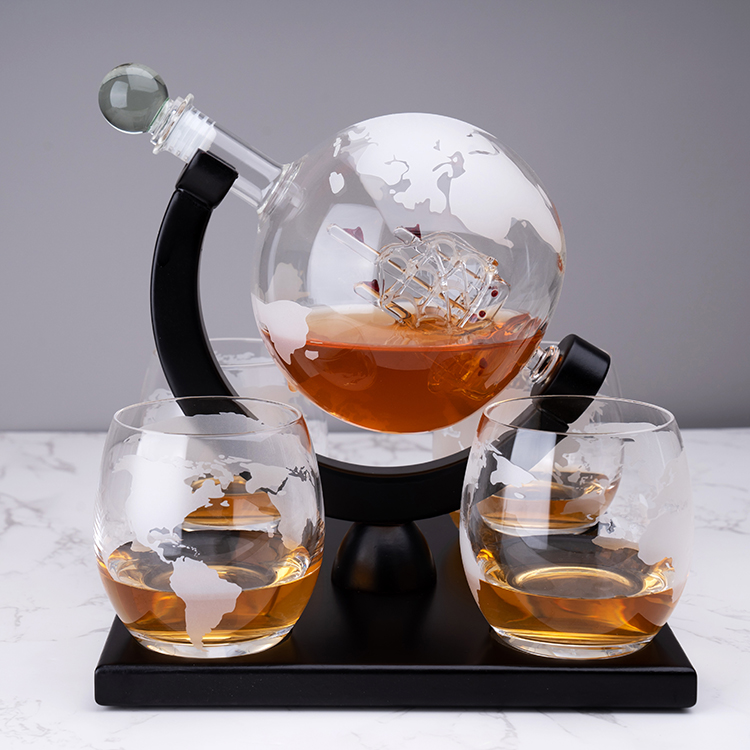 Factory Sale Custom 850ML High - Decanter Globe Set recension och pris