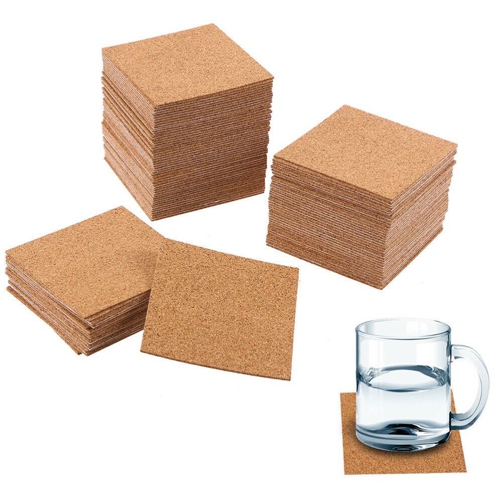 10Pcs Cork Coasters Square Cor - Home Bar Supplies recension och pris