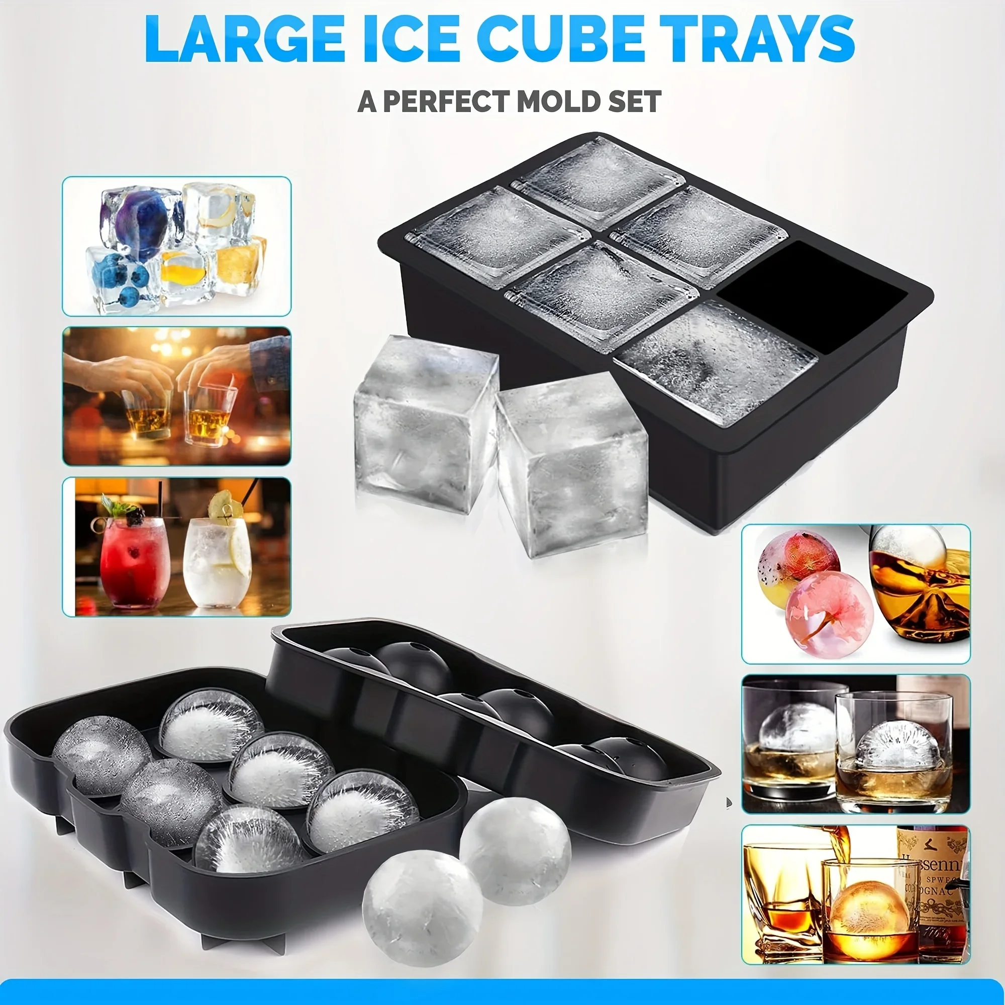 1pc 3D Rose Ice Cube Mold, Squ - Ice Mold Sphere recension och pris