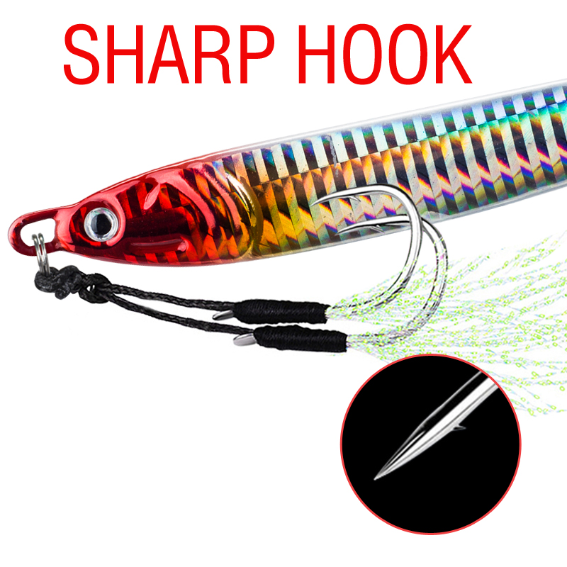 7Pcs 40g 60g 80g 100g Luminous - Jigger Double Sided recension och pris