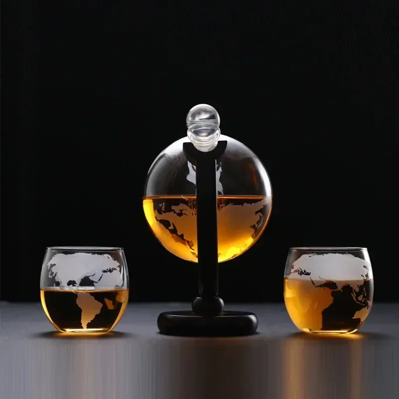 Globe Whiskey Decanter Set Lea - Decanter Globe Set recension och pris