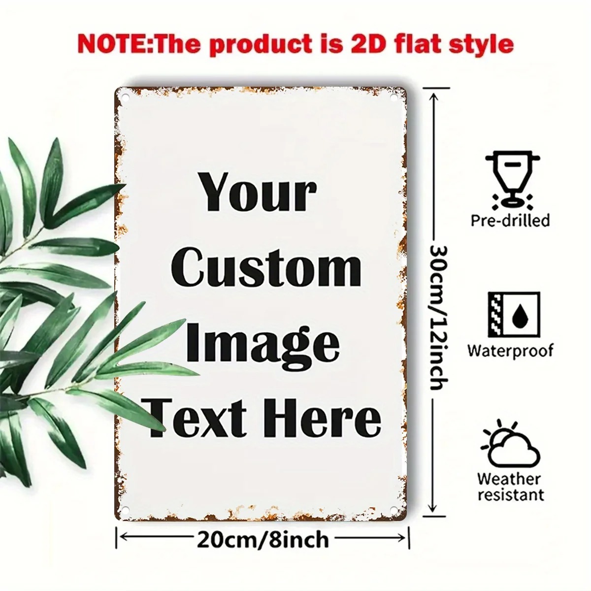 Custom Photo & Text Tin Sign - - Home Bar Signs recension och pris