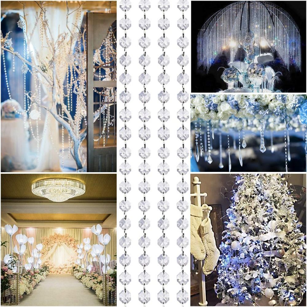 10PCS 100cm Clear Beaded Curta - Home Bargains recension och pris