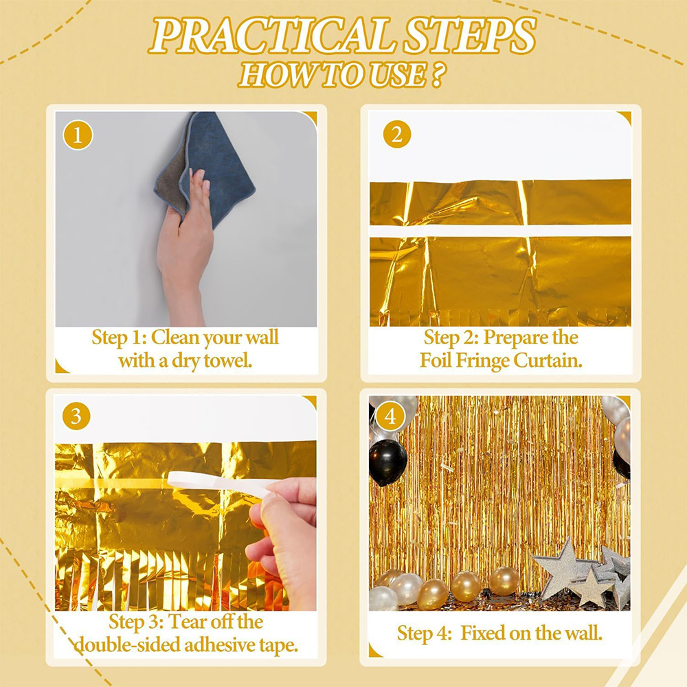 2Pack Gold Metallic Foil Tinse - Home Bargains recension och pris