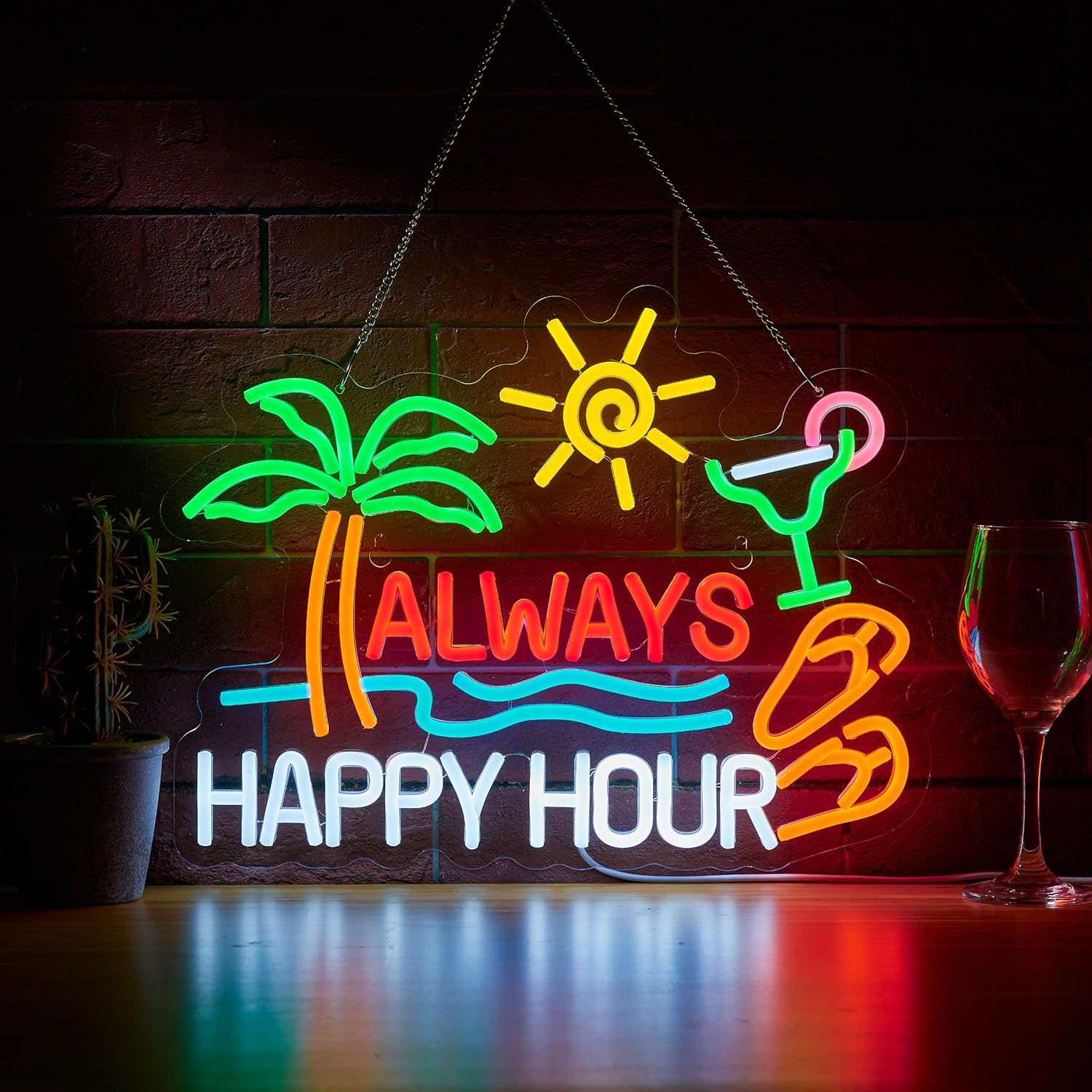 Always Happy Hour Beer Bar Neo - Home Bar Signs recension och pris