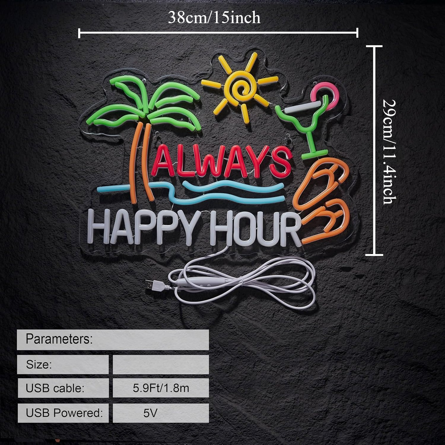 Always Happy Hour Beer Bar Neo - Home Bar Signs recension och pris