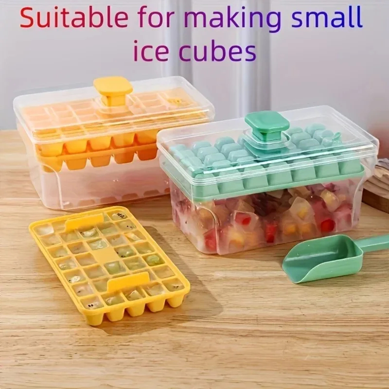 68 Grids Ice Cube Tray with Li - Ice Mold Sphere recension och pris