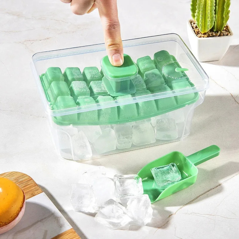 68 Grids Ice Cube Tray with Li - Ice Mold Sphere recension och pris